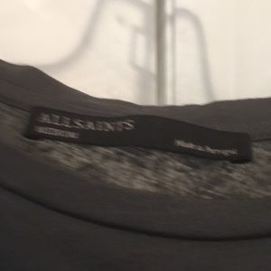 All Saints Tops - ALLSAINTS grey cold shoulder t-shirt All Saints Tops - ALLSAINTS grey cold shoulder t-shirt